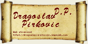 Dragoslav Pirković vizit kartica
